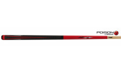 Кий Poison VX⁴ Jump Red and Black GTX™ Grip 2PC Пул 7,5oz