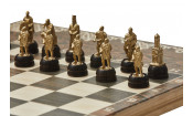 Шахматы малые "Ледовое побоище" чернение Шахматы малые "Ледовое побоище" чернение